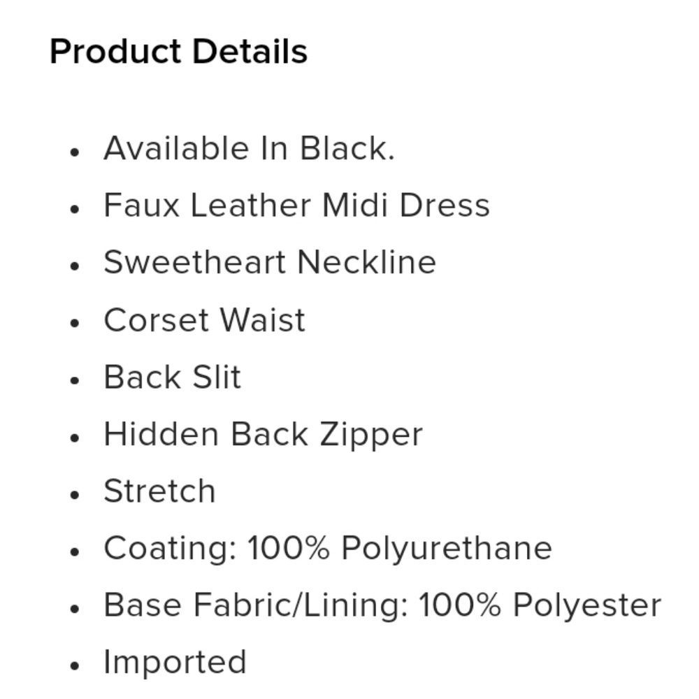 Fall Leaves Faux Leather Strapless Dress sz XL - Picture 8 of 8